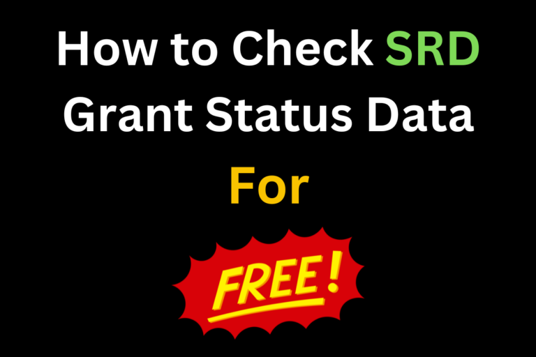 How to Check SRD Grant Status Data for Free: A Comprehensive Guide